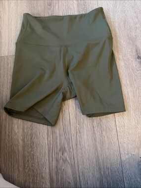 all in motion Olive Green High-Waist Bike Shorts